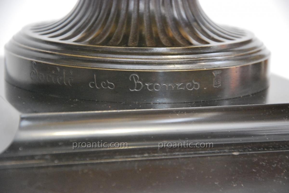 Vase En Bronze d'époque 19ème-photo-4