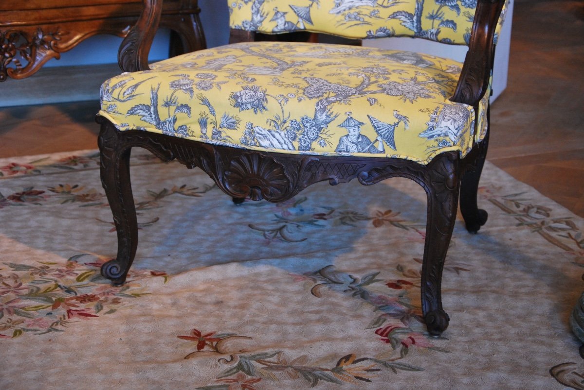 Pair Of 19th Armchairs-photo-3