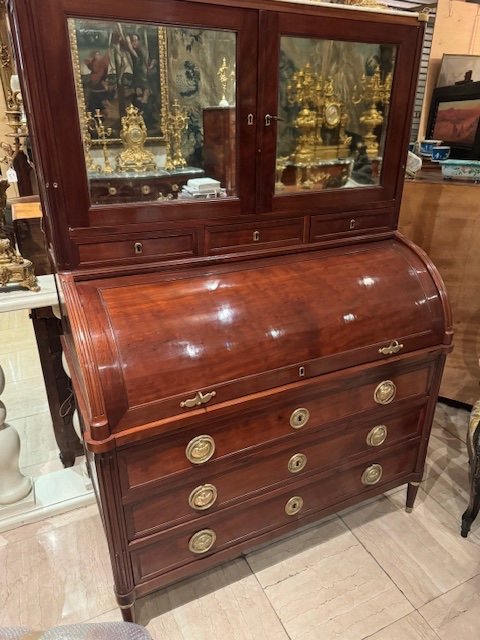 Louis XVI Mahogany Cylinder Desk-photo-2