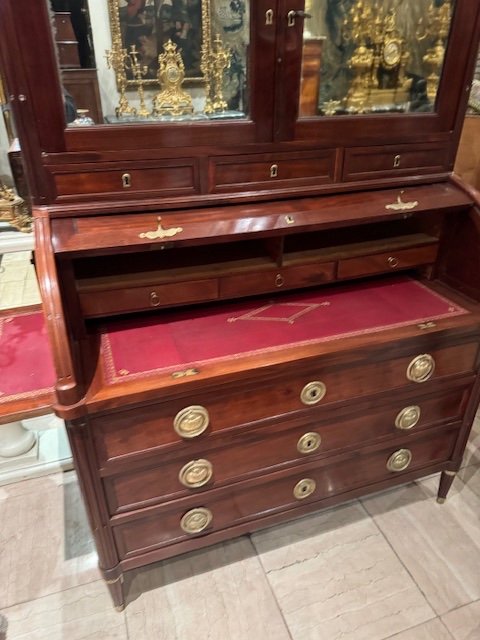 Louis XVI Mahogany Cylinder Desk-photo-1