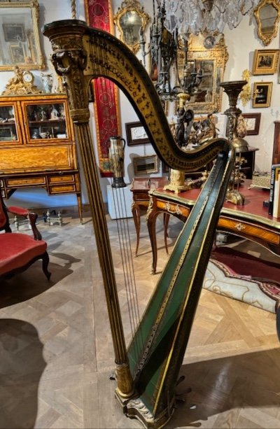 Sébastien Erard Harp Restoration Period 19th-photo-3