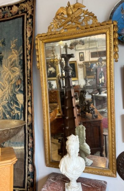 Louis XVI Period Entredeux Mirror -photo-3