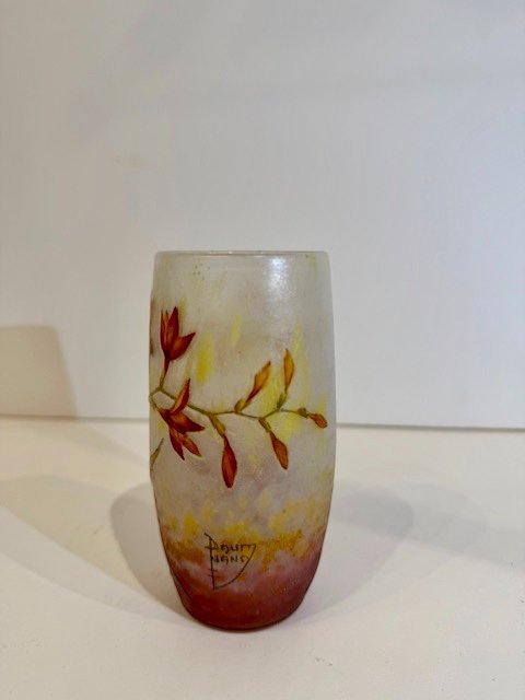 Daum Vase With Lily Flowers-photo-2