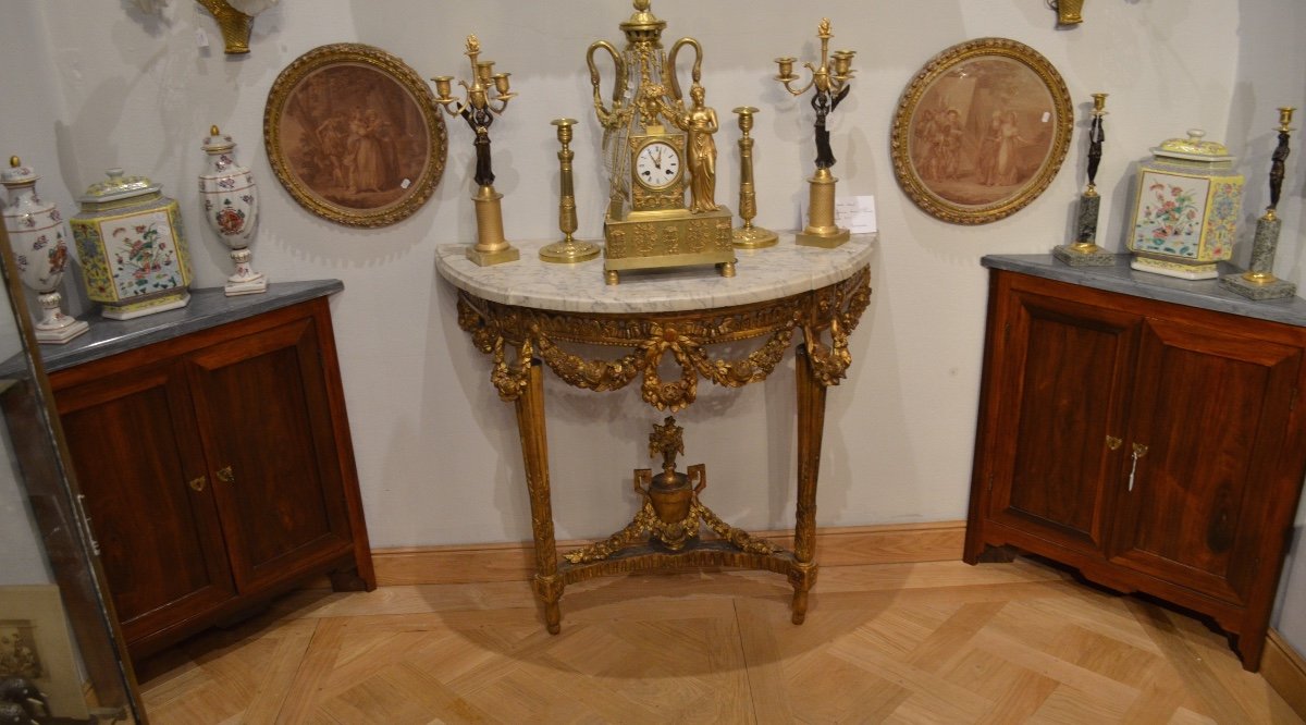 Pair Of Louis XVI Period Corner Cabinets