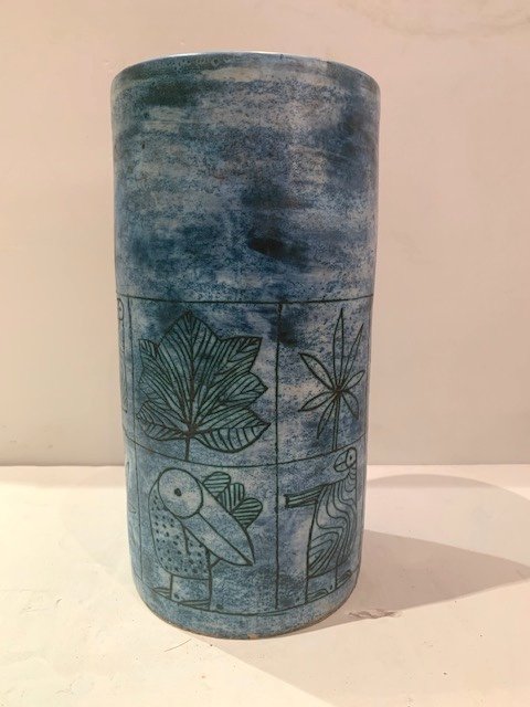 Vase Rouleau Signé  Jacques Blin