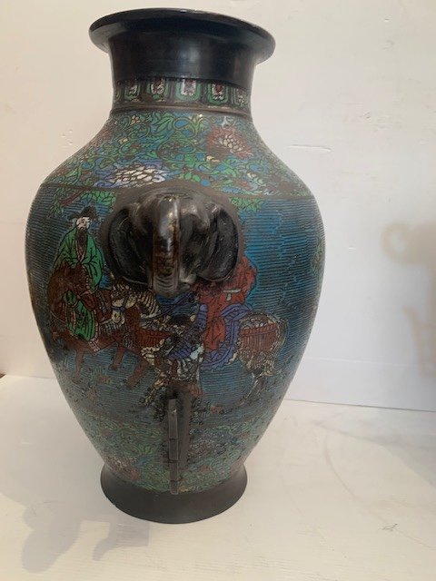 Cloisonne Vases And Perfume Burner-photo-3