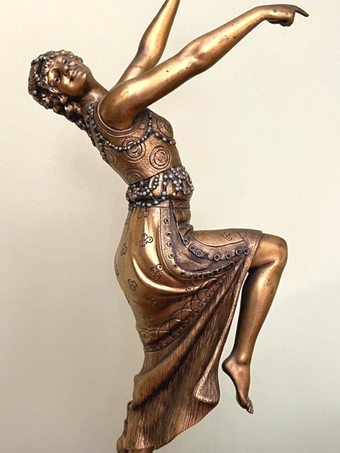 Danseuse En Bronze Signé Descomps Joe-photo-2