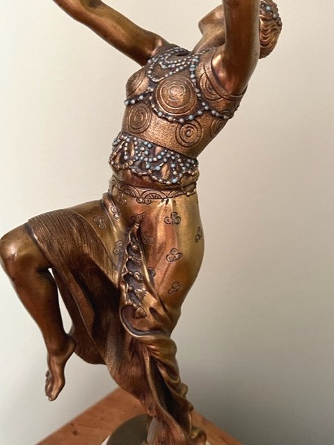 Danseuse En Bronze Signé Descomps Joe-photo-5