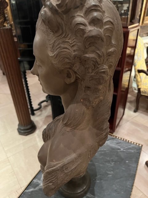 Bust Signed Caffieri Dated 1778-photo-4