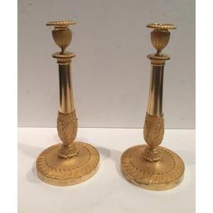 Pair Of Charles X Period Candlesticks 