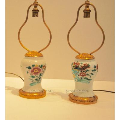Pair Of Lamps Late 18th