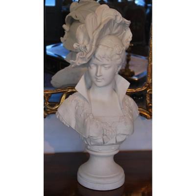 Bust Of A Woman Of Quality Signed Duboy Paul