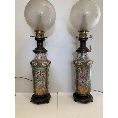 Pair Of 19th Lamps