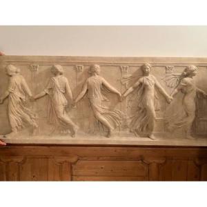 Neoclassical Bas-relief In Plaster