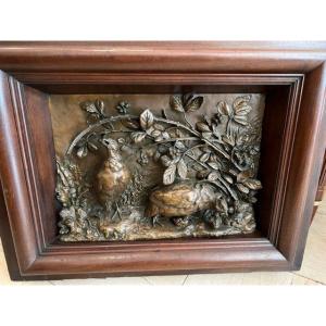 Bronze Barelief Signed Paul Comolera (1818-1897)