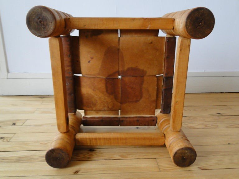 Stool Attributed To Charles Dudouyt-photo-1