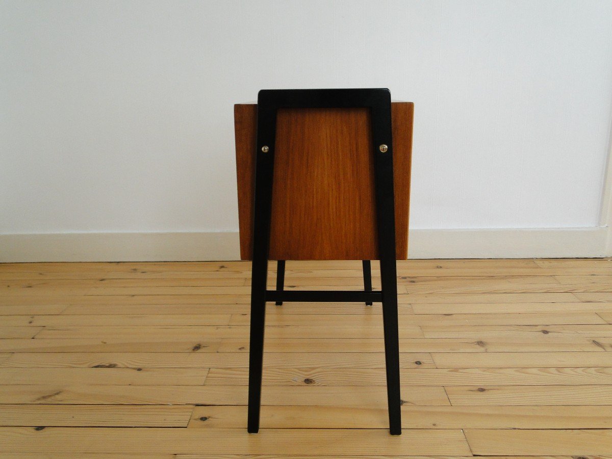 Petite Commode Meuble D Entrée Scandinave En Teck Mid Century-photo-5