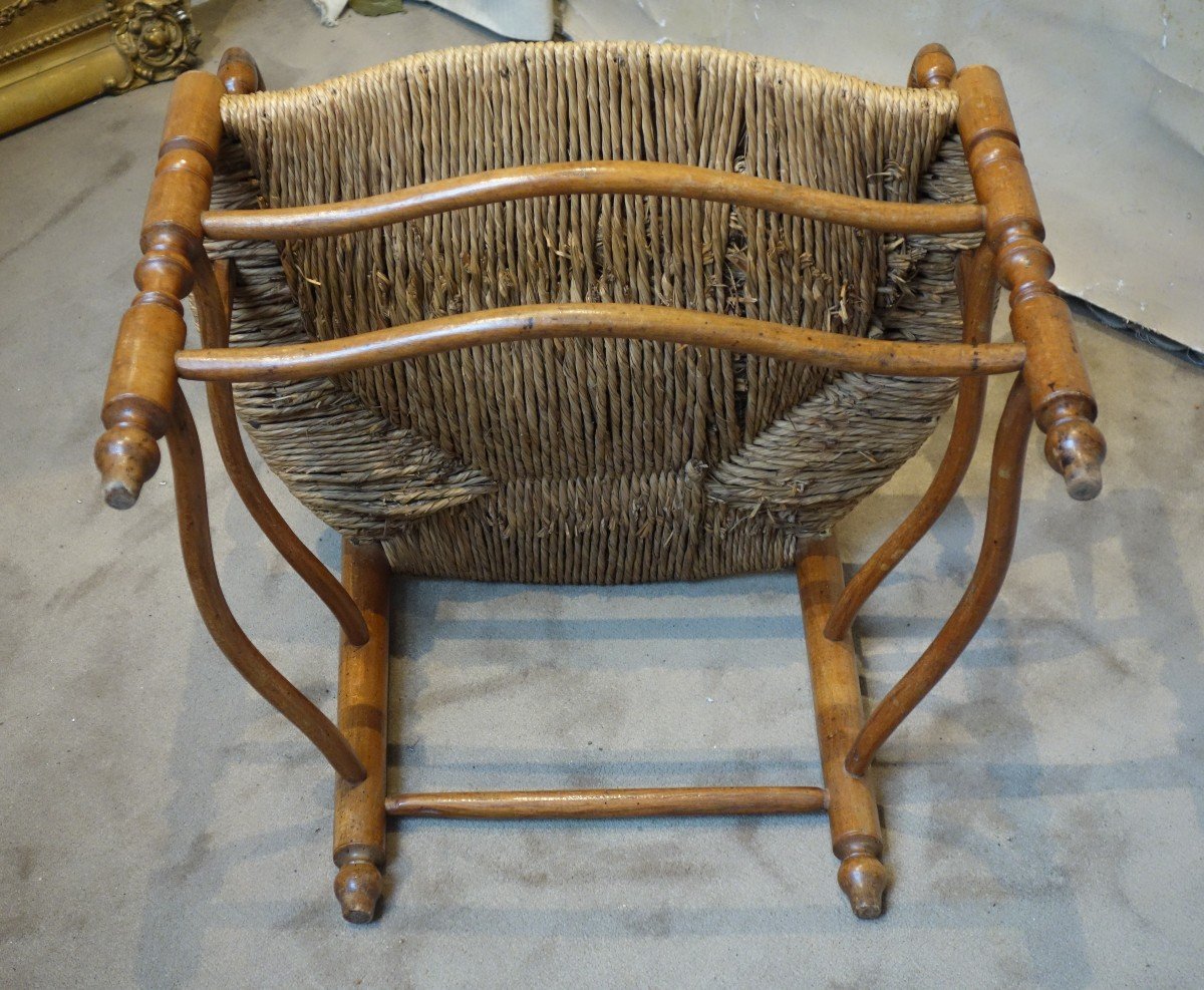 Important Fauteuil "bonne Femme" Provençal XVIIIème-photo-3