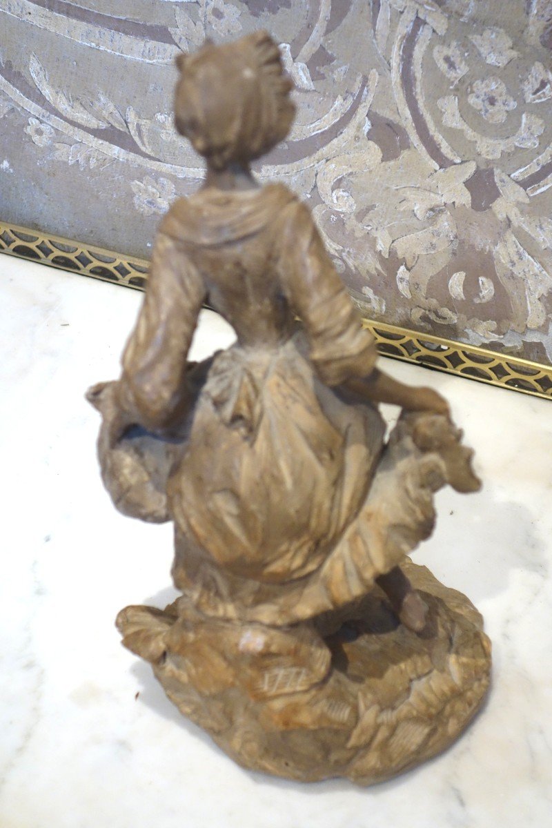 19th Century Terracotta Statuette-photo-1