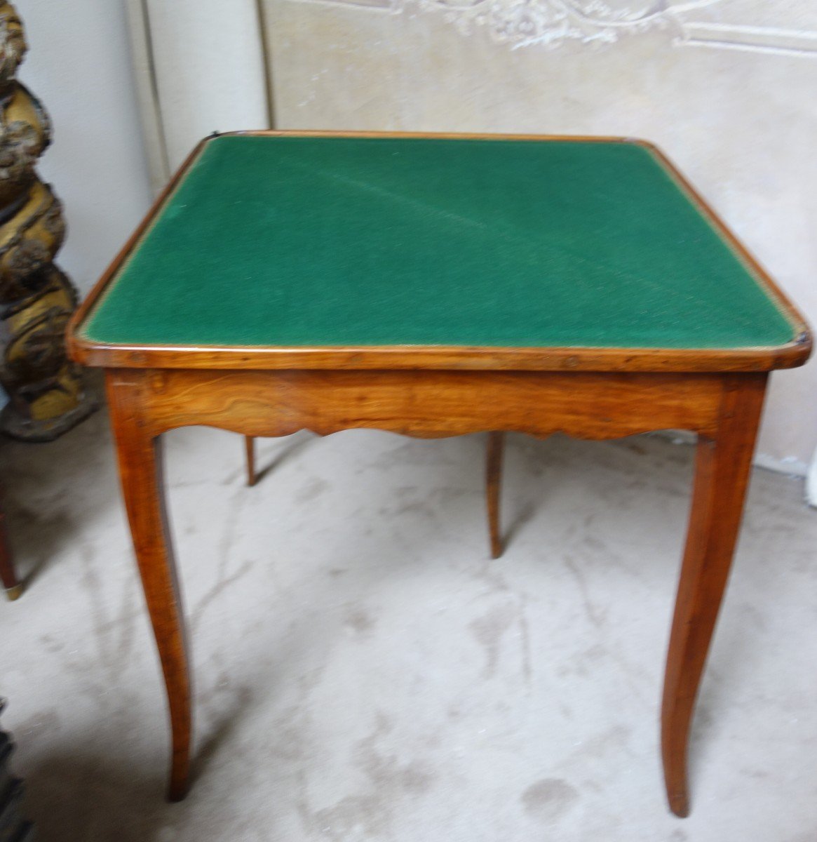  Triangular Game Table In Cherrywood Louis XV XVIIIth Century-photo-4