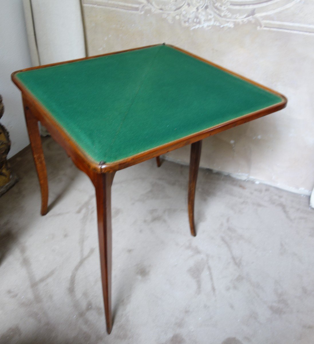  Triangular Game Table In Cherrywood Louis XV XVIIIth Century-photo-3