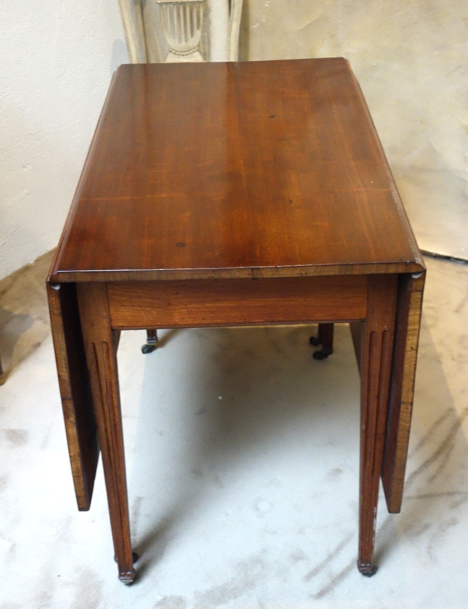 Very Beautiful 19th Century Mahogany Shuttered Table -photo-2