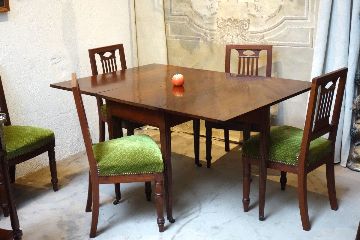 Very Beautiful 19th Century Mahogany Shuttered Table -photo-6