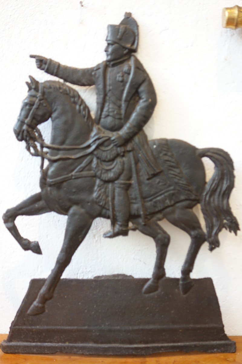 19th Century Cast Iron Silhouette Of Napoleon Bonaparte-photo-1