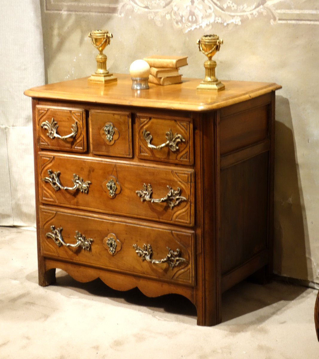 Very Small, ,interesting  Louis XV Period Chest Of Drawers-photo-2