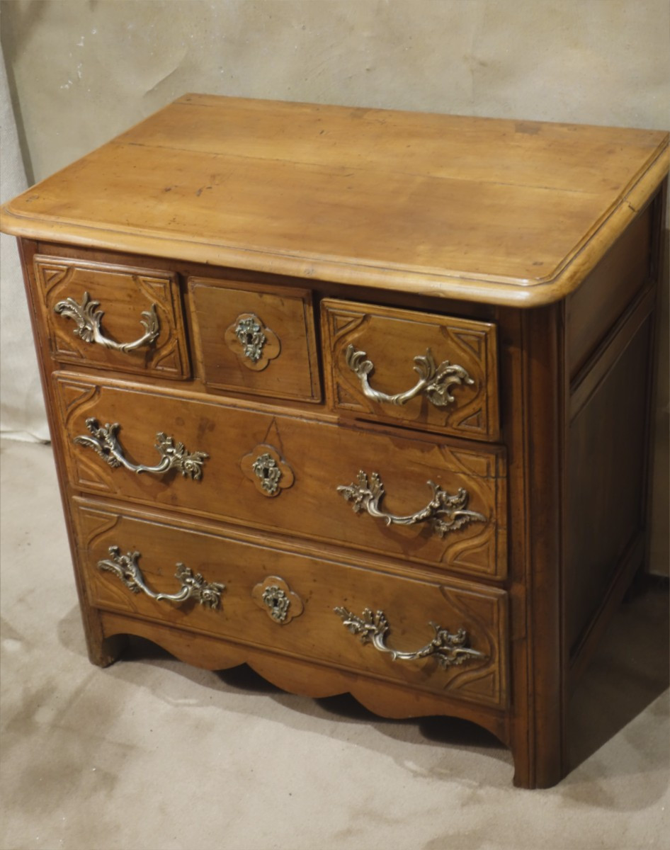 Very Small, ,interesting  Louis XV Period Chest Of Drawers-photo-3