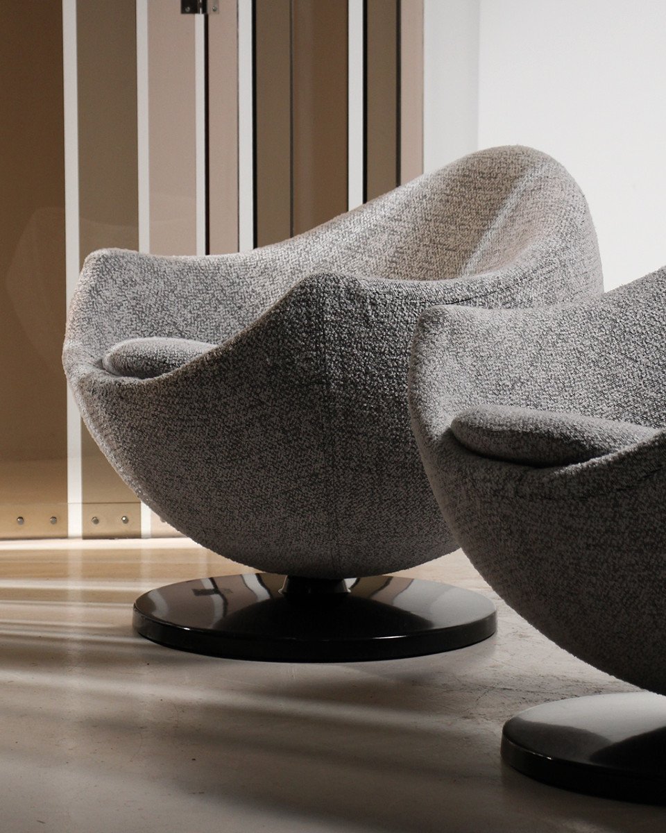 Pair Of Mars Armchairs Pierre Guariche Meurop 60s-photo-4