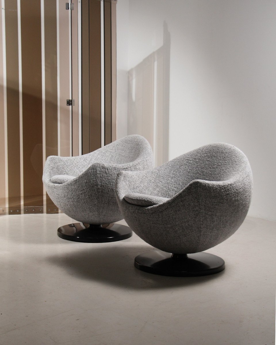 Pair Of Mars Armchairs Pierre Guariche Meurop 60s