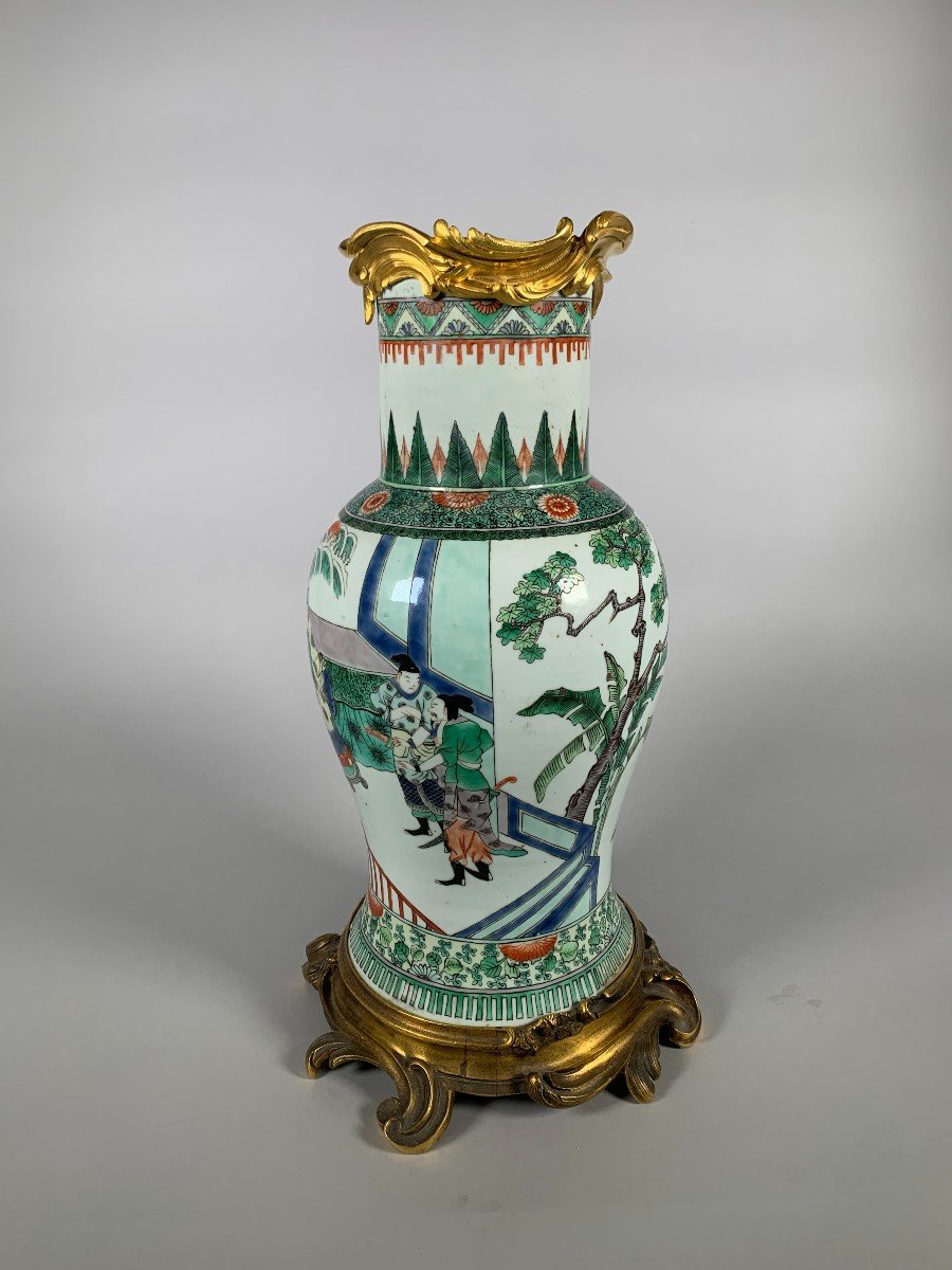 Vase From The Green Family, Kangxi Period (1662-1722)-photo-4