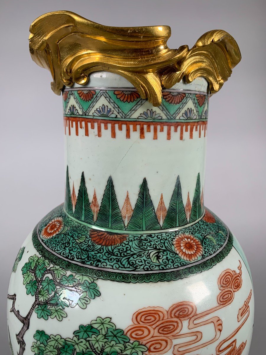 Vase From The Green Family, Kangxi Period (1662-1722)-photo-4