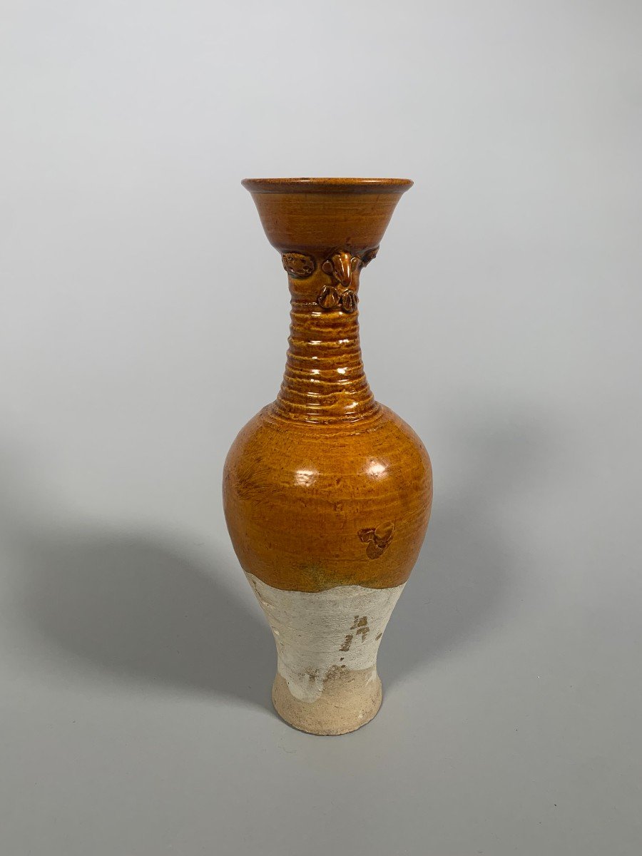 Terracotta Vase With Amber Glaze China Liao Dynasty (907-1125)-photo-2