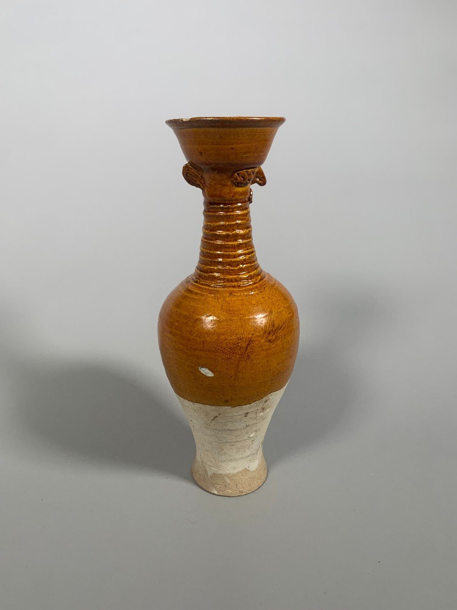 Terracotta Vase With Amber Glaze China Liao Dynasty (907-1125)-photo-4