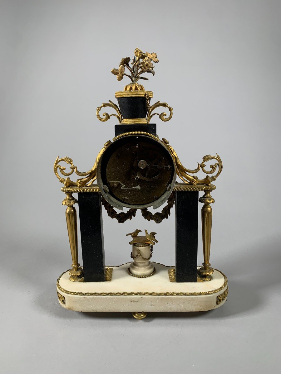 Portico Clock From The Louis XVI Period.-photo-2