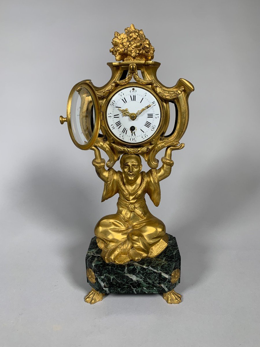 Louis XV Style Chinese Clock Early 19th Century -photo-2