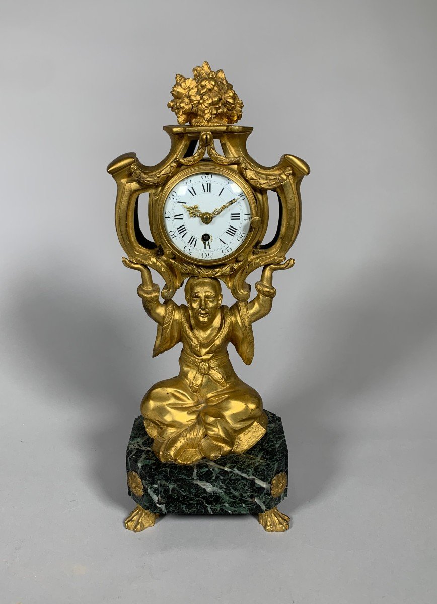 Louis XV Style Chinese Clock Early 19th Century 