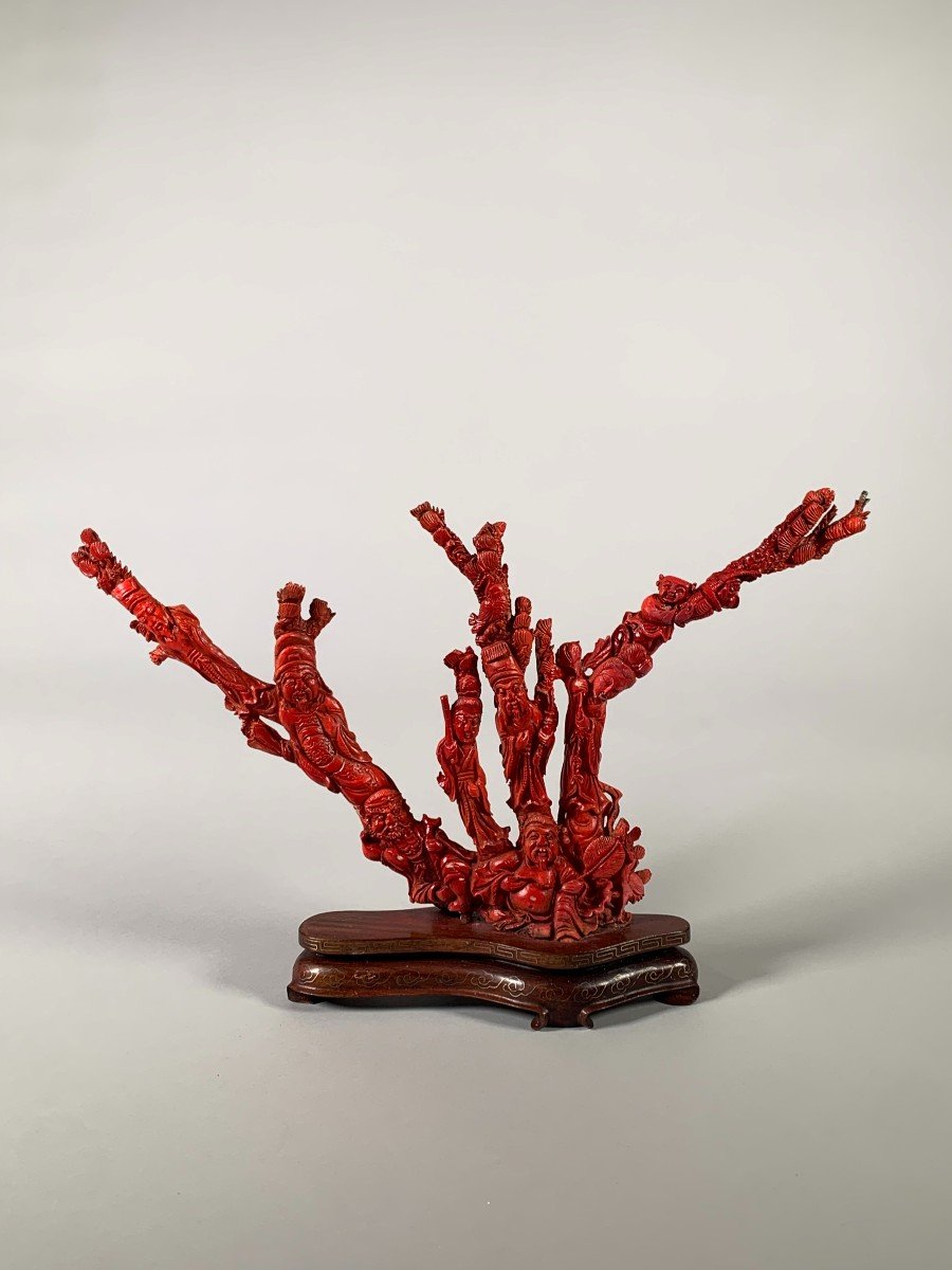 Large Coral Sculpture China Early 20th Century 