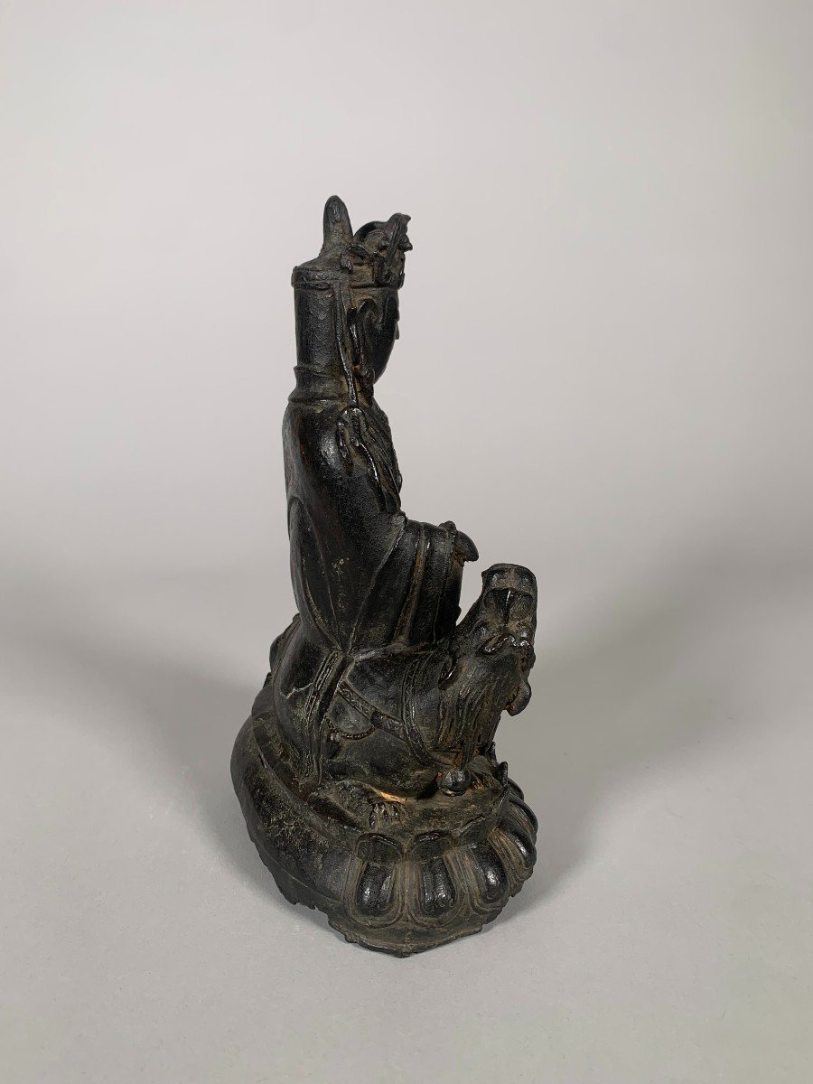 Sculpture Of A Guanyin Bodhisattva Ming Period (1368 - 1644) China 15th-16th Century-photo-3