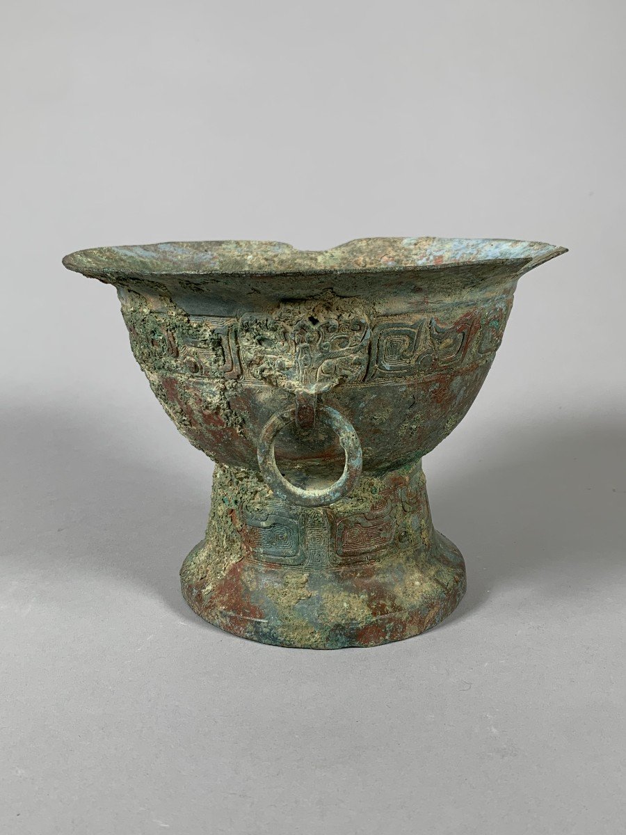 Archaic Bronze Vase Western Zhou Dynasty (1100-771 Bc) China Archaeology -photo-4