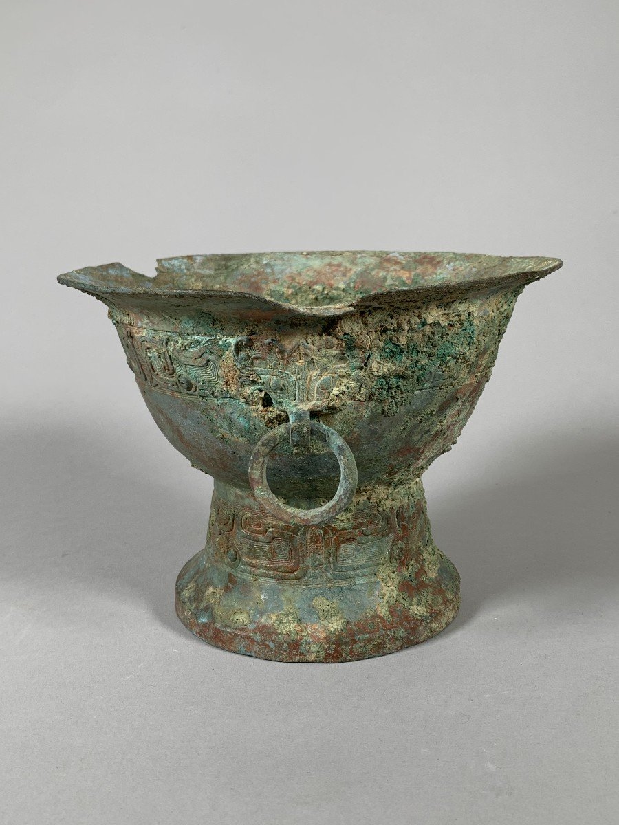 Archaic Bronze Vase Western Zhou Dynasty (1100-771 Bc) China Archaeology -photo-5