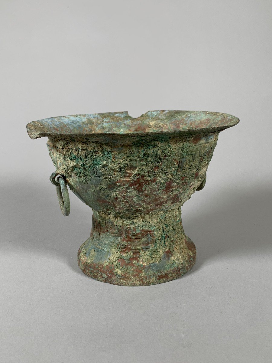 Archaic Bronze Vase Western Zhou Dynasty (1100-771 Bc) China Archaeology -photo-6