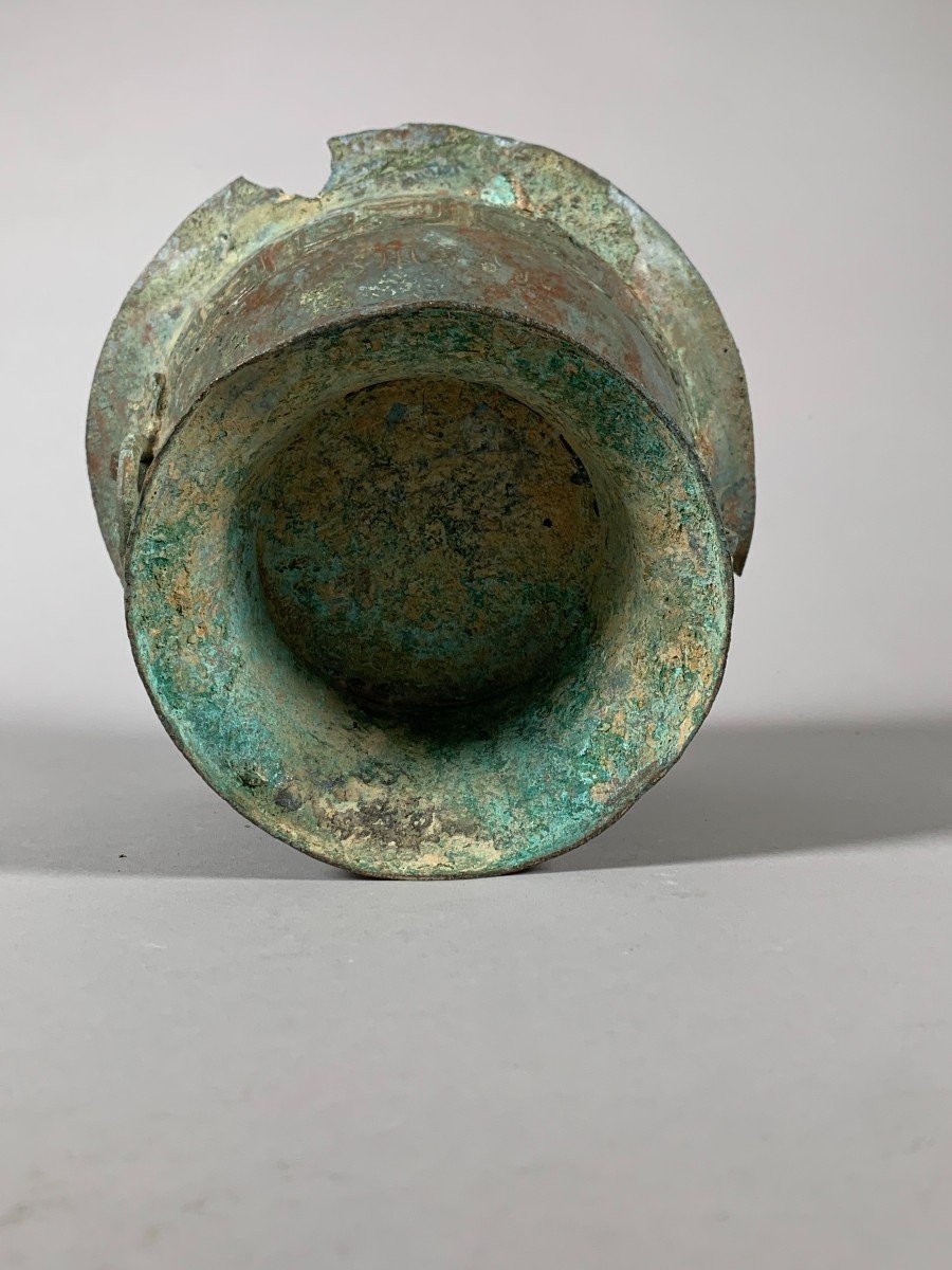 Archaic Bronze Vase Western Zhou Dynasty (1100-771 Bc) China Archaeology -photo-8