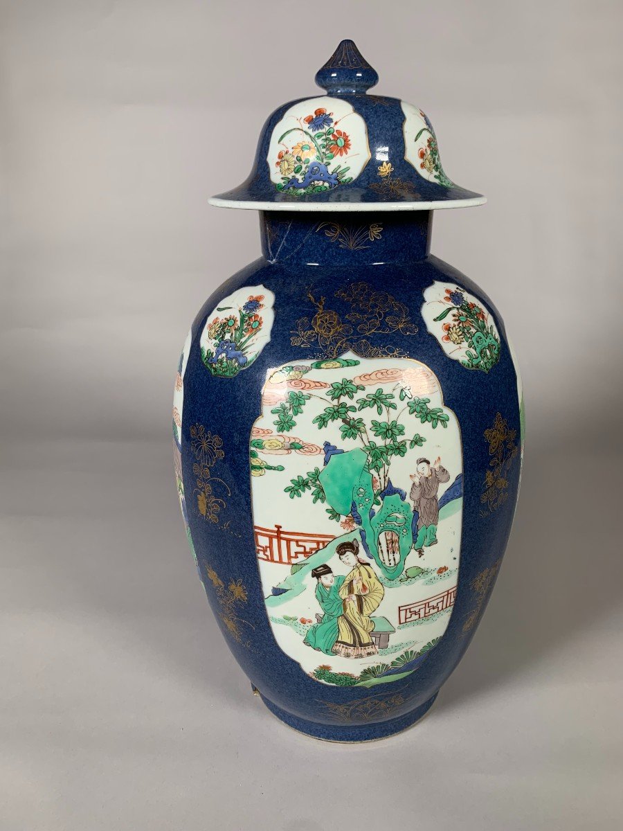 Important Famille Verte Vase Kangxi Period (1662-1722) China 17th Century-photo-2