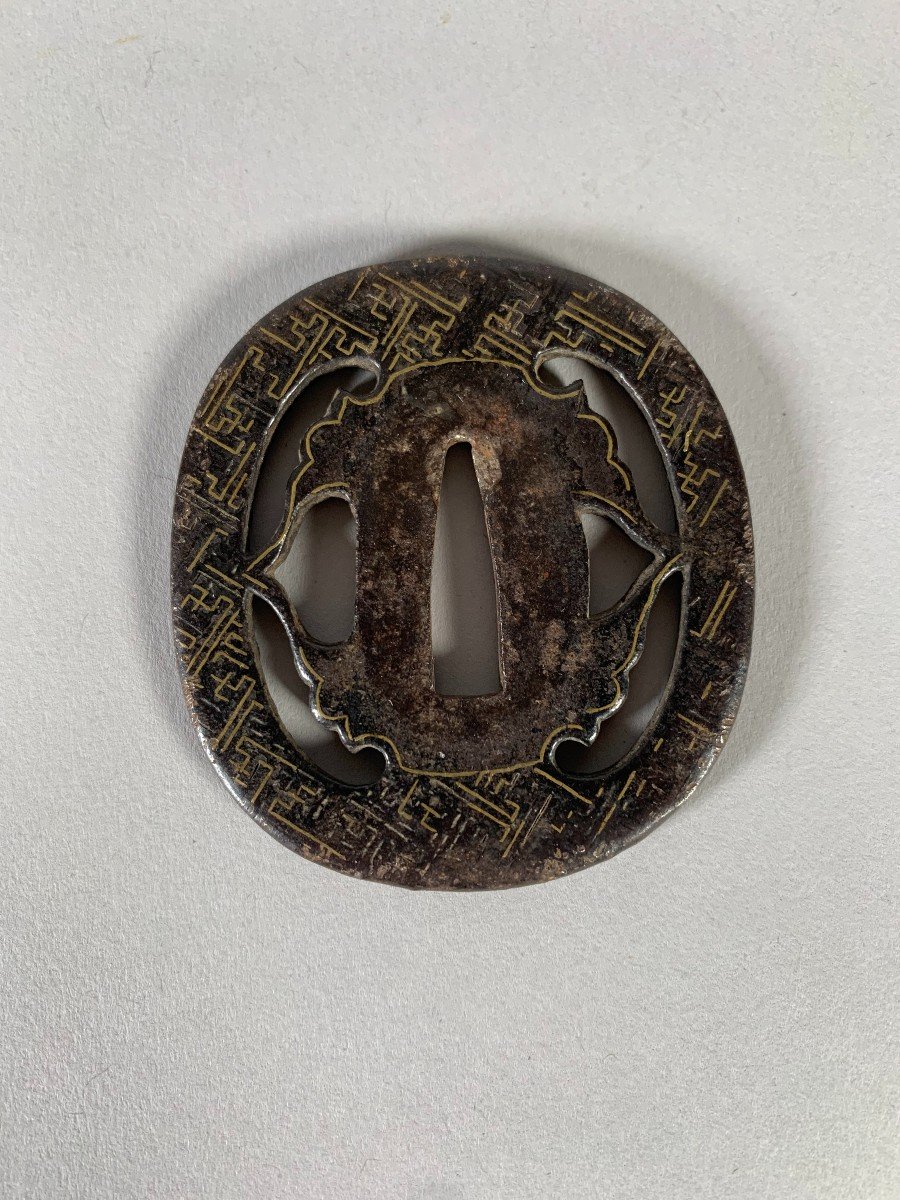 Iron Tsuba Early Edo Period Circa 1650 Japan 17th Century