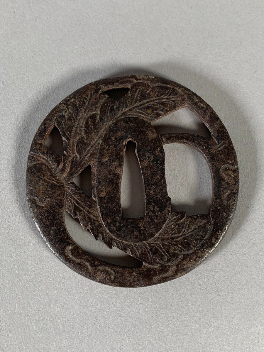 Tsuba In Iron End Of The Momoyama Period Circa 1600 Japan 16th Century