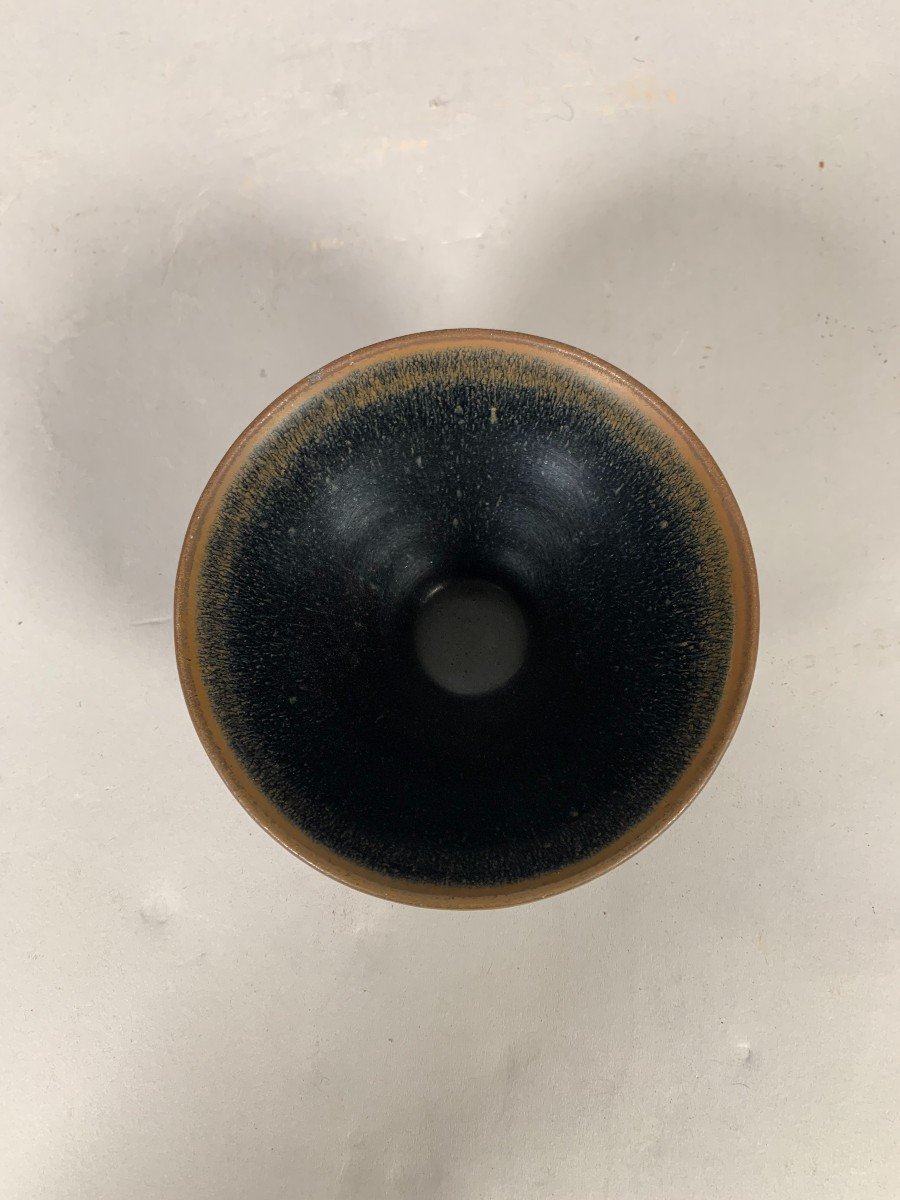 Black Glazed Stoneware Cup Called Hare Fur China Song Period (960-1279) -photo-5