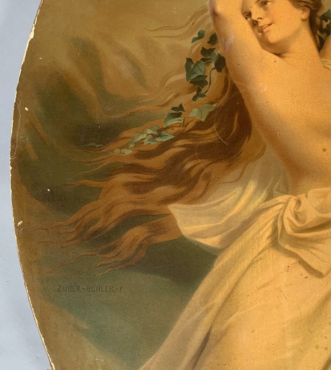 Peinture à l'Huile Signée Fritz Zuber-bühler (1822-1896) XIXeme Siecle-photo-1